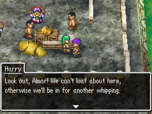 Harry as a slave in dragon quest 5